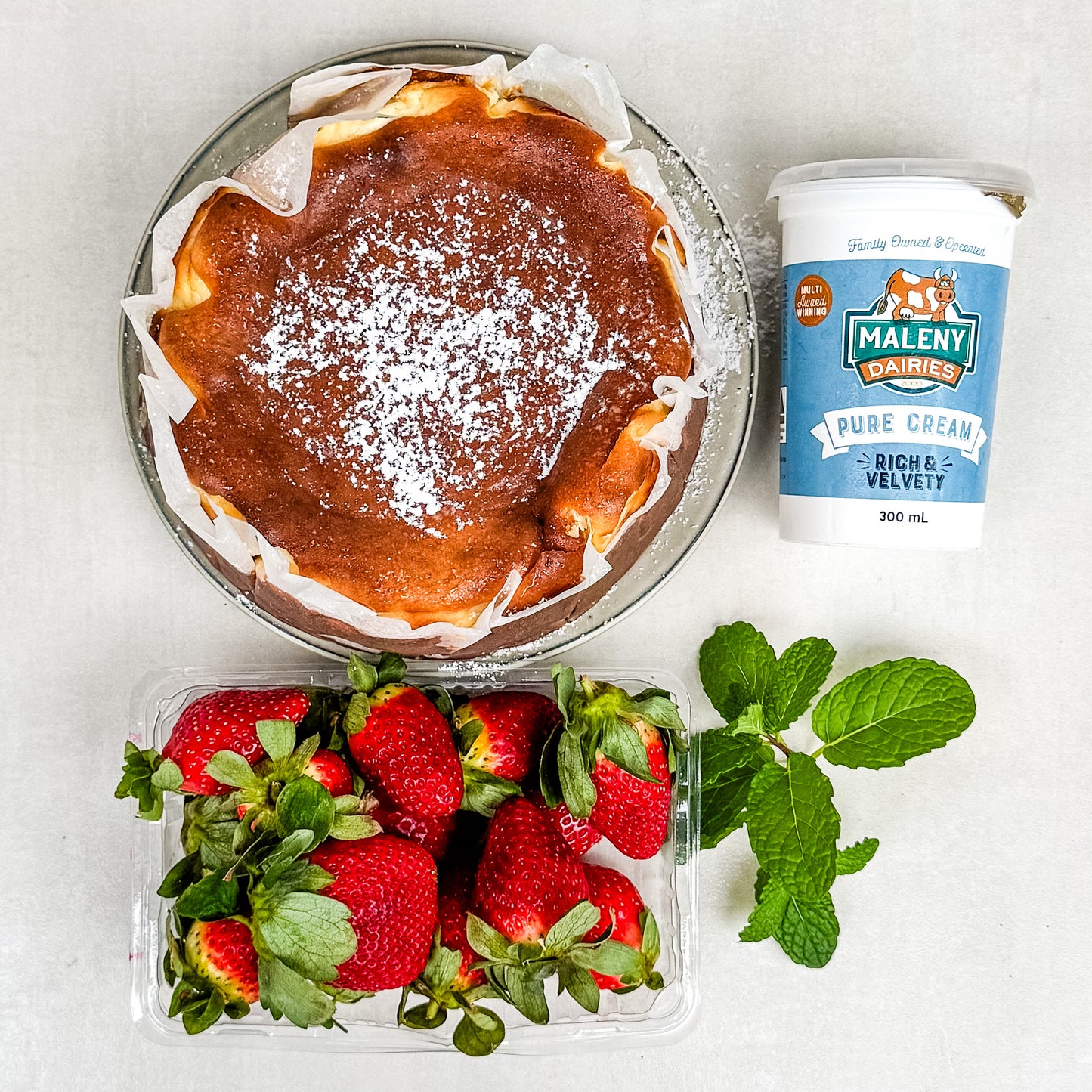 Baked Basque Cheesecake