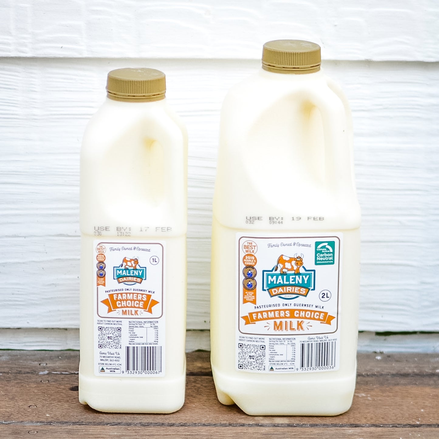 Maleny Dairies Farmers Choice Gold Top Milk