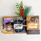 Christmas cheese platter + timber platter from Fab Slabs